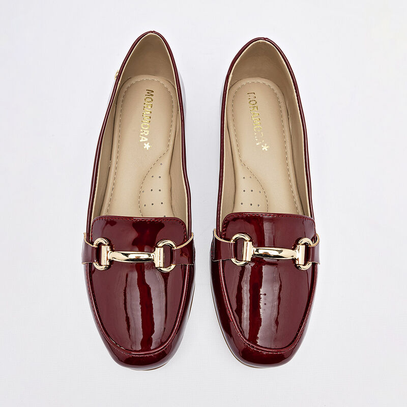 Moramora zapato casual para mujer vino cod 1407... image number null