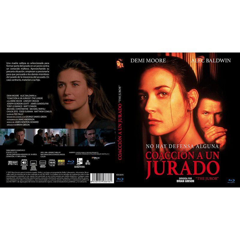 Coacci&oacute;n A Un Jurado Blu-ray 1996 The Juror image number null