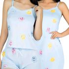 Set Pijama 3 Piezas Mujer Verano PIJ-095 D1 Bata Top y Short