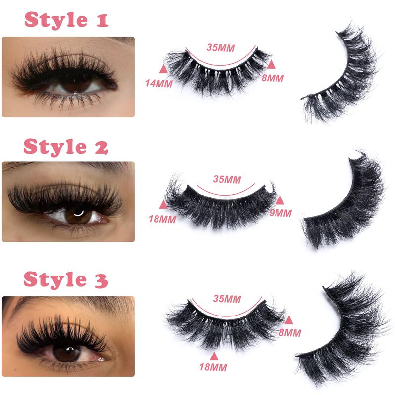 Pesta&ntilde;as Postizas Leafmoon 14-18 mm 21 Pares 8d... image number null