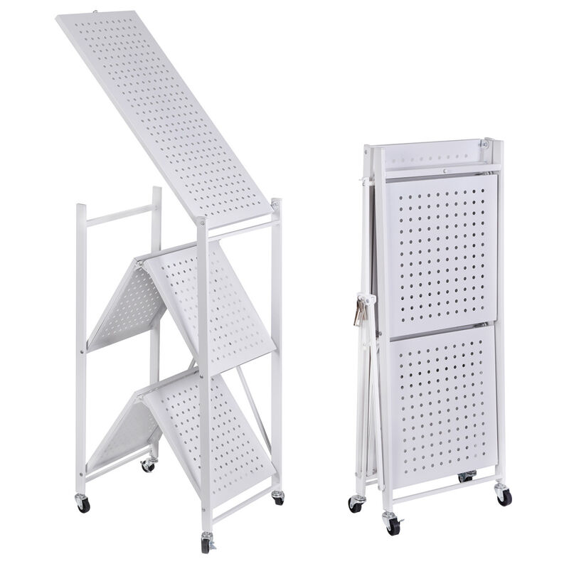 Estante de Almacenamiento 3 Niveles Blanco image number null