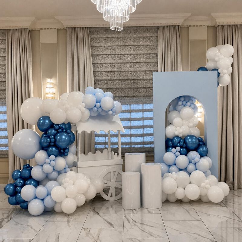 Globos Joyfloat 30 Cm Azul Y Blanco 60 Uds image number null