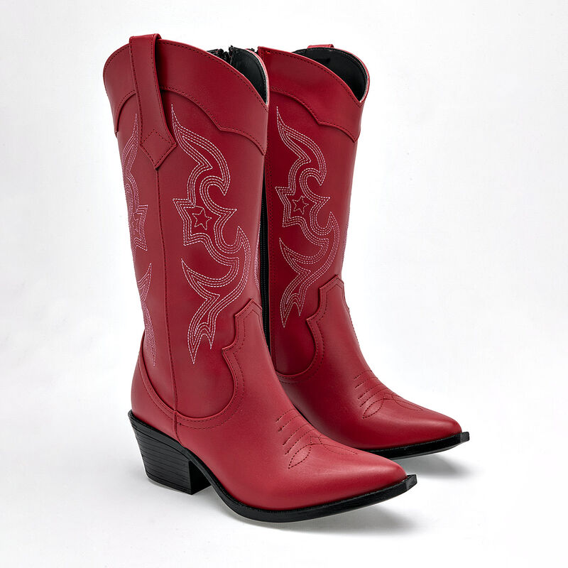 Moramora Bota para mujer rojo image number null