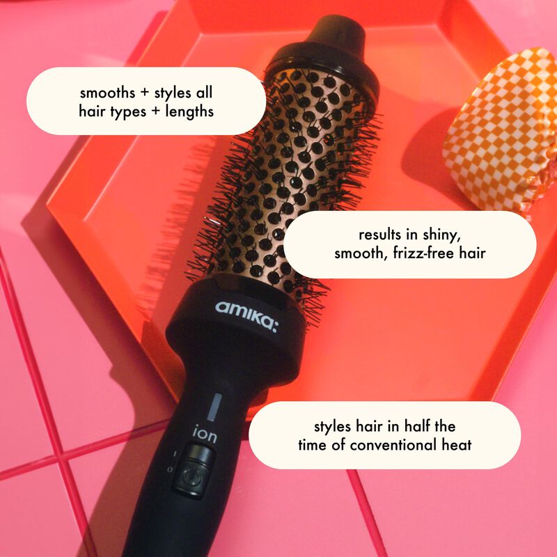 Cepillo T&eacute;rmico Amika Blowout Babe Black image number null