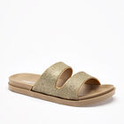Marbella sandalia piso para mujer dorado cod 140603-E