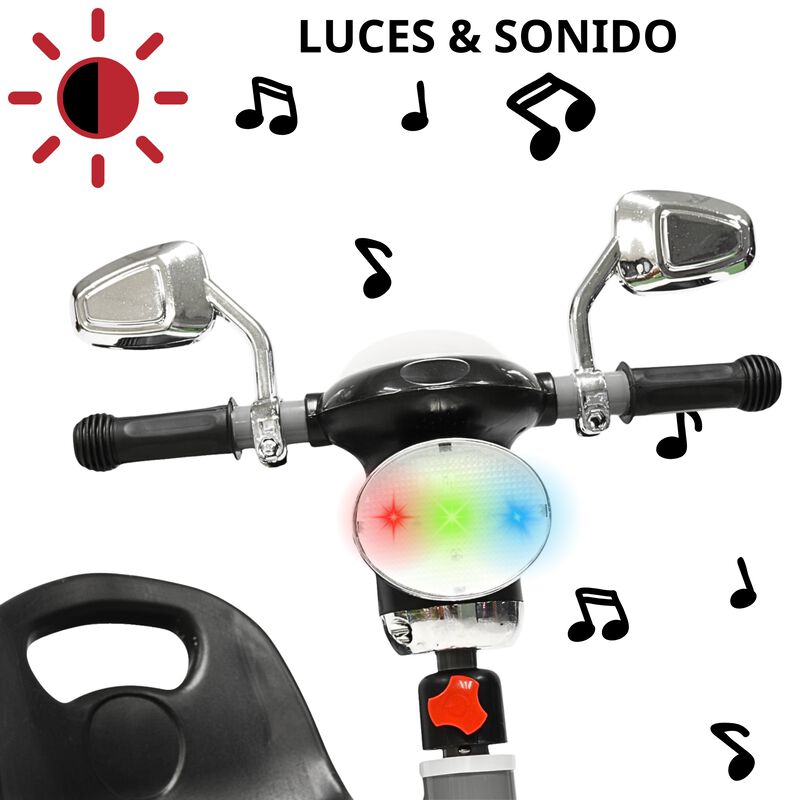 Triciclo para Ni&ntilde;os Faro con Luz y Sonido Espej... image number null