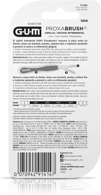 Gum Cepillo Interdental De Ortodoncia 1.1 Ml 6 ... image number null
