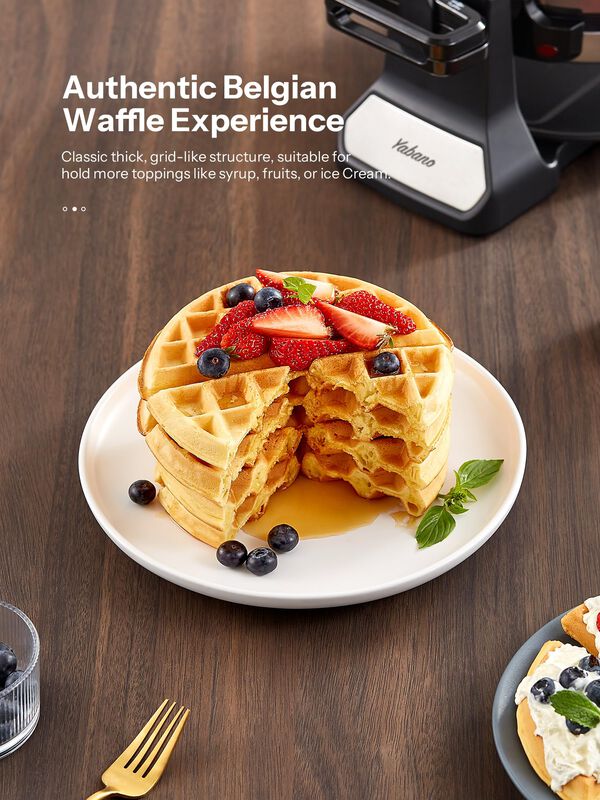 Wafflera Belga Yabano Giratoria Antiadherente D... image number null
