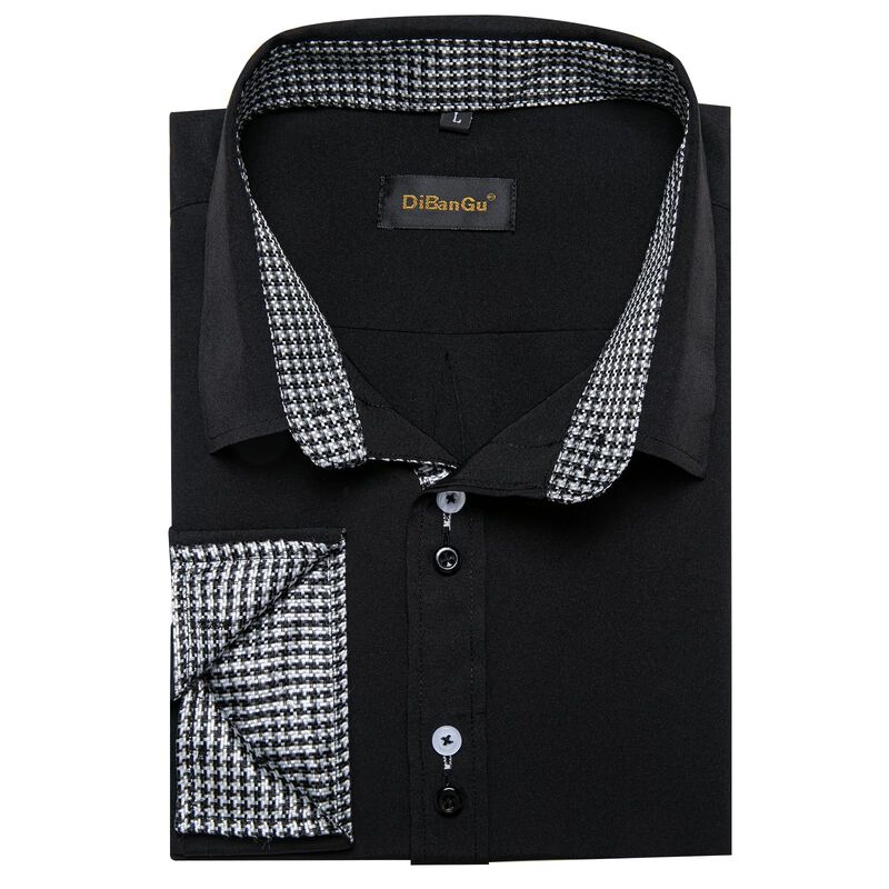 Camisa Dibangu De Manga Larga Negra Y Blanca - ... image number null
