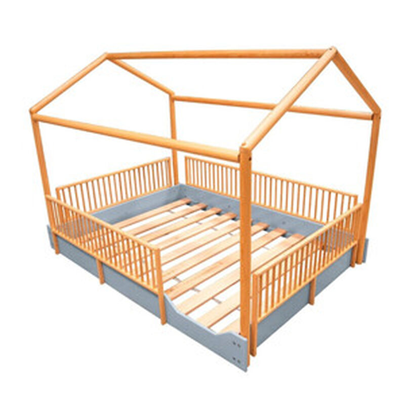 Matrimonial - Cama Casa Montessori de Madera Du... image number null