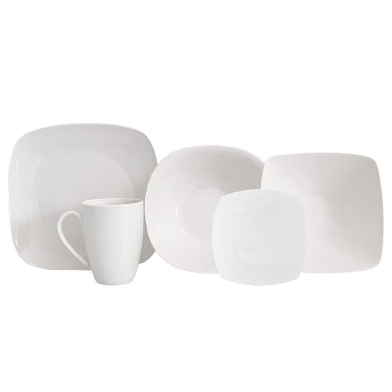 Vajilla Kvadrat Set Individual &ndash; Cer&aacute;mica Blanc... image number null