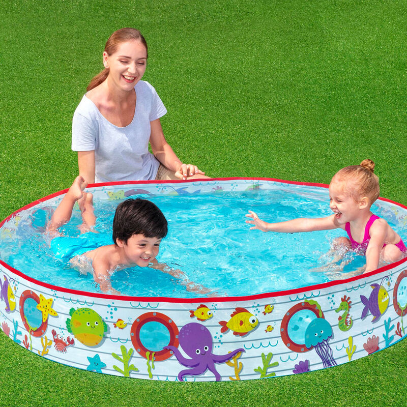 Alberca R&iacute;gida Redonda Decorada Mar 1 Modelo 1.... image number null