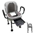 Silla De Ba&ntilde;o Con Comodo Inodoro Cuadrado Con Tapa Sc-515