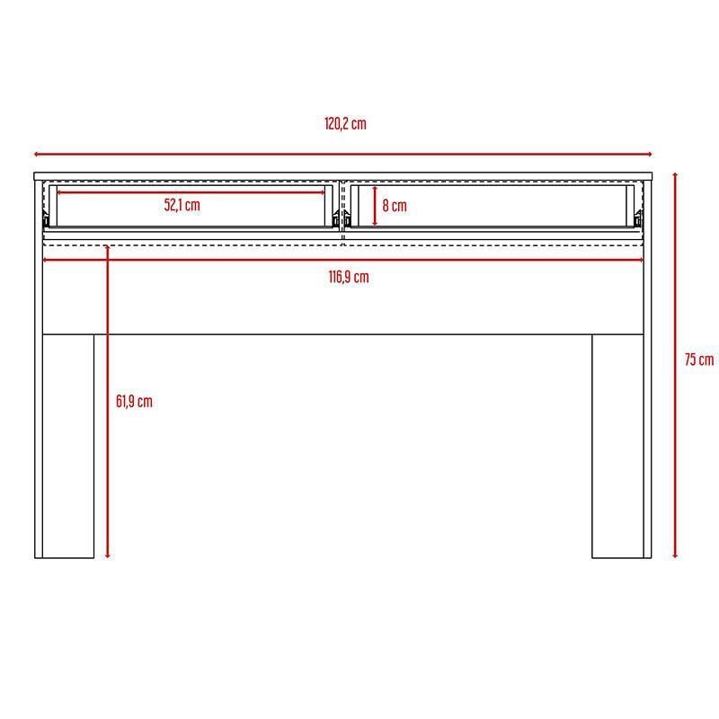 Escritorio Mantis Beige Y Blanco image number null