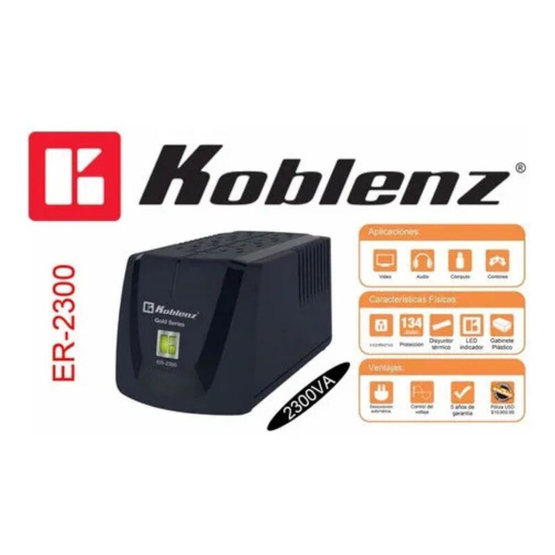 Reguladores Koblenz ER-2300 2300VA 8 Contactos ... image number null