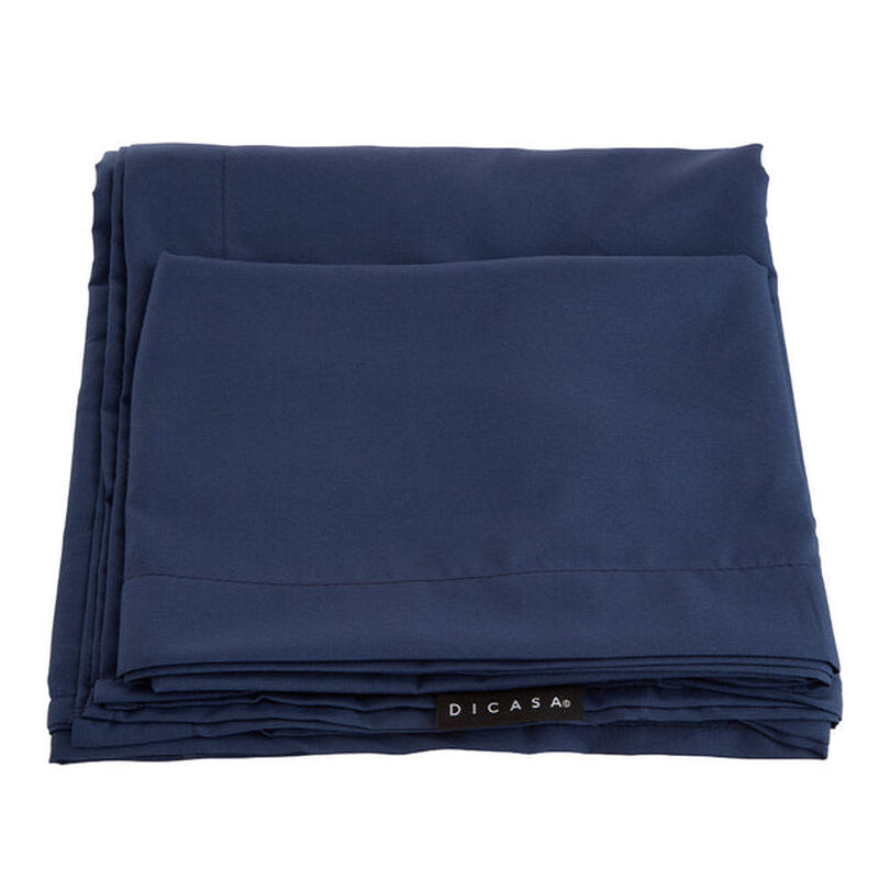 Juego de S&aacute;banas Individuales Softy Azul Marino image number null