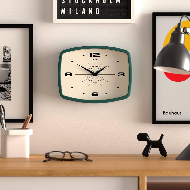 Reloj De Pared Jones Clocks&reg; Movie Retro 25,5 X... image number null