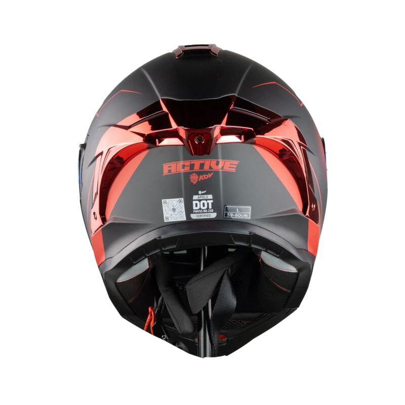 Casco Kov Apolo Active Negro/rojo Talla Xl image number null