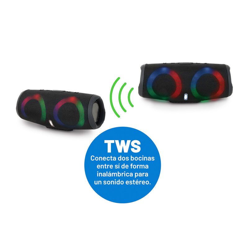 Bocina Misik Mod. Ms279 Negro Bth Usb Luz Led C... image number null