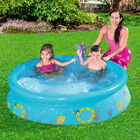 Alberca Semi Inflable Redonda Decorada de Mar y Abejas 2 Modelos Color Azul 1.52m X 38cm Caja 1