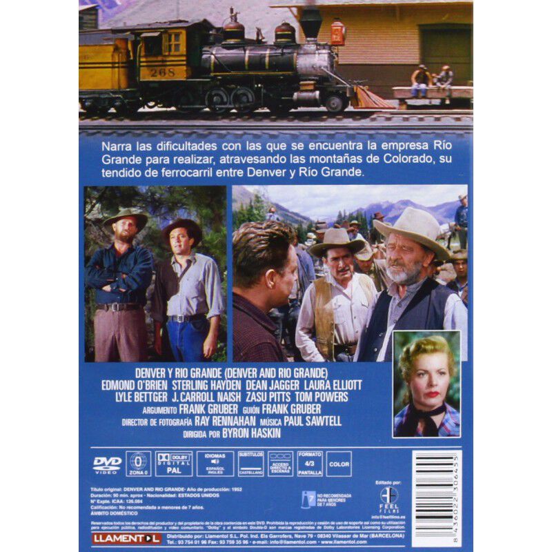 Denver Y R&iacute;o Grande  (dvd) 1952 Denver And Rio ... image number null