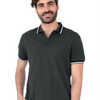Playera Caballero Polo Cuello Abotonado Verde Militar Premium Roosevelt C364