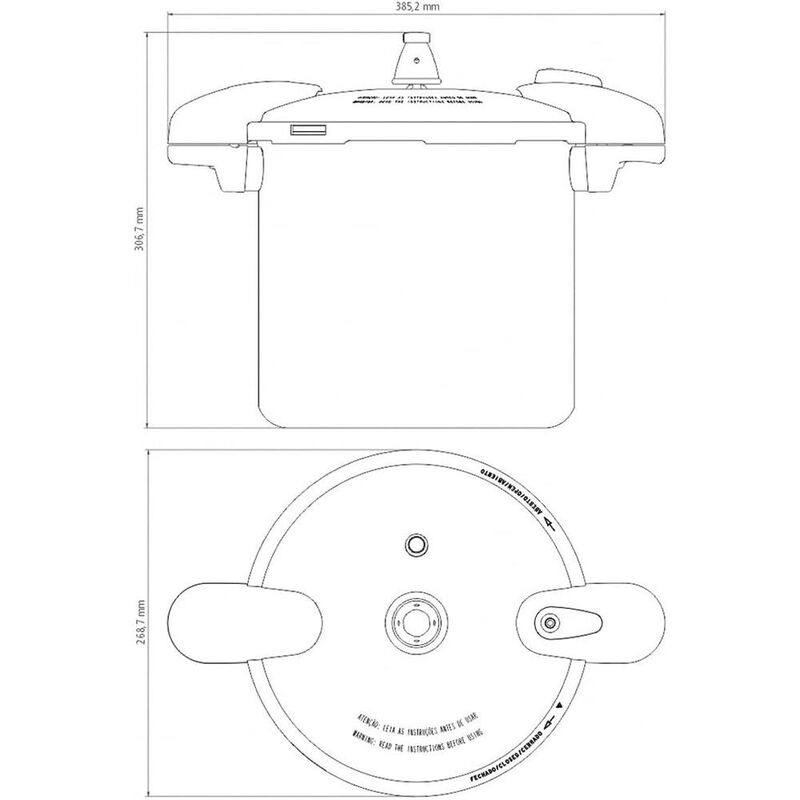 OLLA DE PRESI&Oacute;N TRAMONTINA VALENCIA 24CM 10L AC... image number null