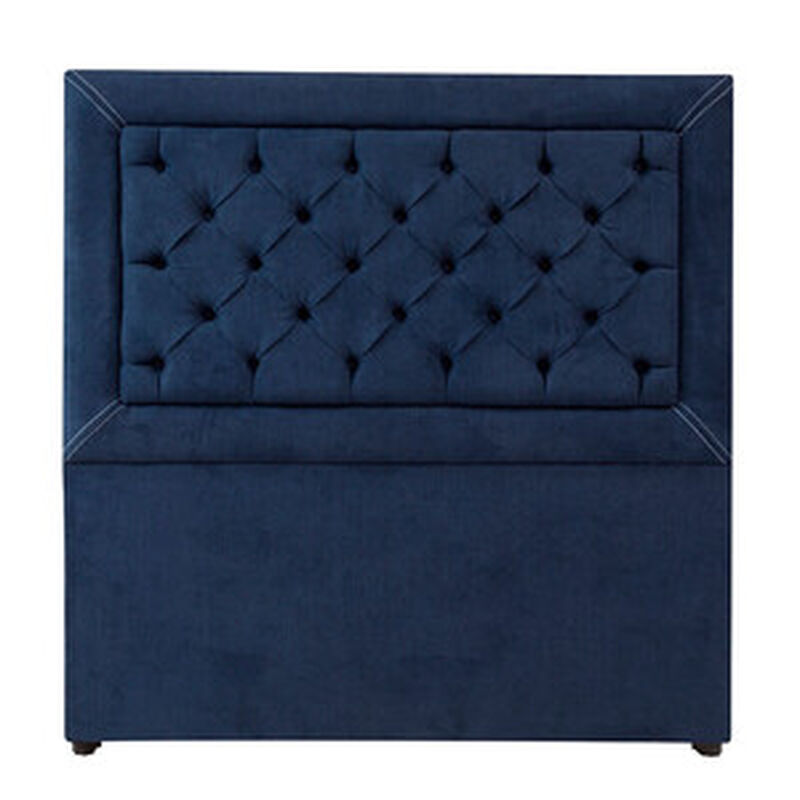 Cabecera King Size Dicasa Mary Azul Marino image number null