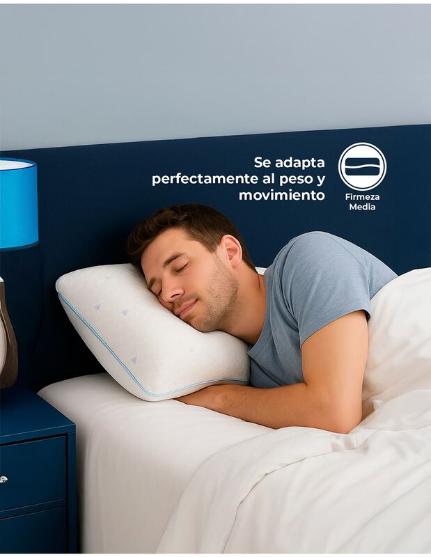 Pack 2 Almohadas Cool Sleep ,Memory Foam, Hipoa... image number null