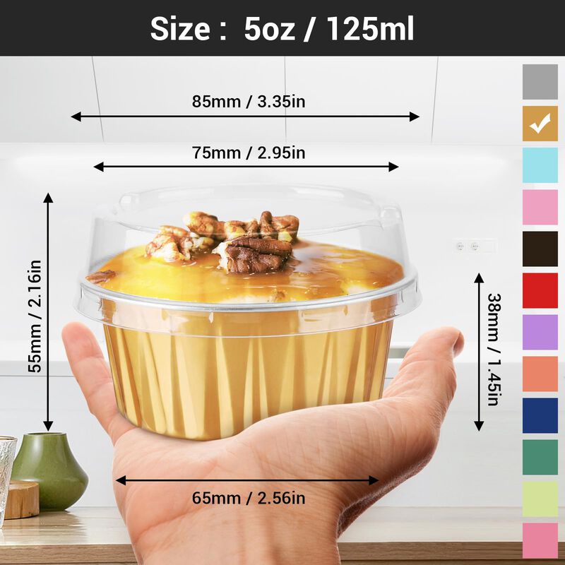 Vasitos Para Muffins Eusoar 200 Uds 125 ml Con ... image number null