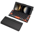 Miniteclado Bluetooth Doohoeek Universal Con Soporte Naranja