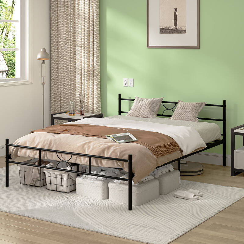 Base Cama Matrimonial Metal Color Negro image number null