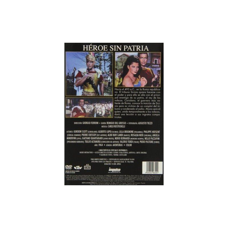 H&eacute;roe Sin Patria [dvd] image number null