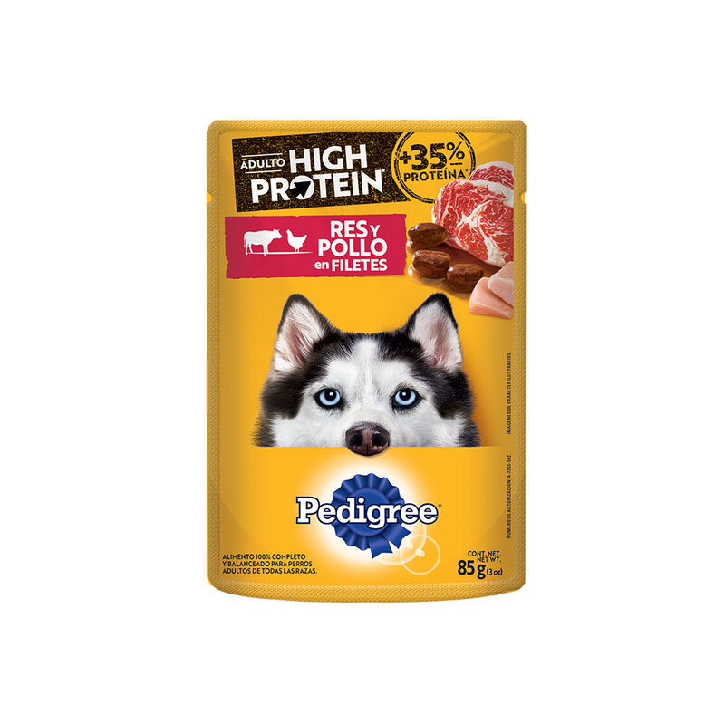 PEDIGREE ADULTO HP RES Y POLLO 85GR image number null