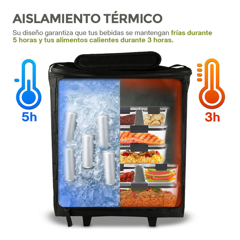 Hielera Térmica Aislada Plegable para 40 Latas ... image number null