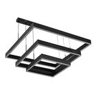 L&aacute;mpara Moderna Colgante Led 3 Rect&aacute;ngulos (Negro)
