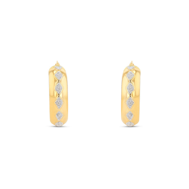 Arracadas De Oro Amarillo 14k Con Polvo De Diam... image number null