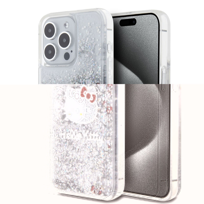 Funda Hello Kitty Glitter Plata Para iPhone 15 ... image number null