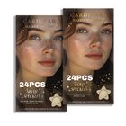 Tatuajes Faciales Temporales Con Purpurina Y Pecas Cardiyar Gold, 24 Unidades