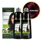 Pack 2 Shampoo Tinte Cubre Canas Jengibre 500ml Meidu Borgo&ntilde;a