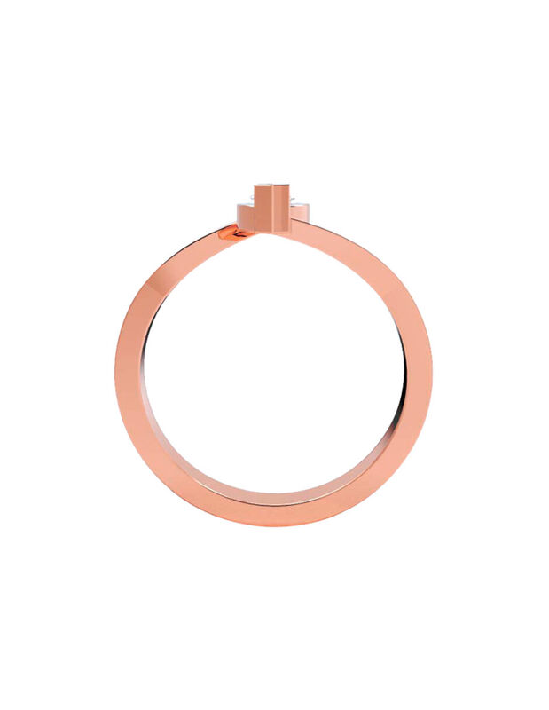 Anillo de Compromiso de 14K con Diamante de Lab... image number null