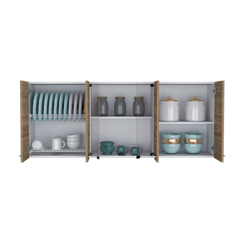 Gabinete Superior Vega, Color Miel Y Blanco Vir... image number null