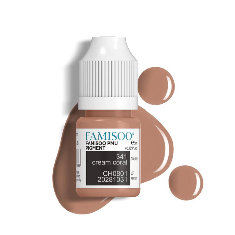 Pigmento Labial Famisoo Coral-341 5 ml Tinta Pm... image number null