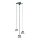 L&aacute;mpara Colgante LED de Acr&iacute;lico 1.50 m de Altura, 15.5 W, Luz C&aacute;lida Brillante, 3 Pantallas, No atenuable