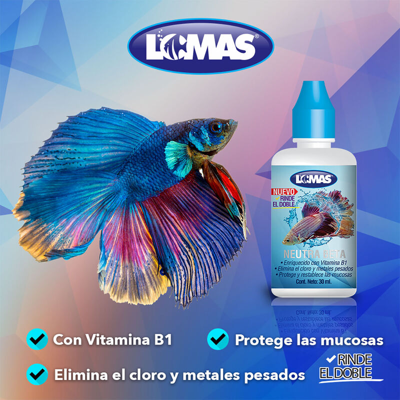 Lomas Neutra Beta con Vitamina B1 para Peces Be... image number null