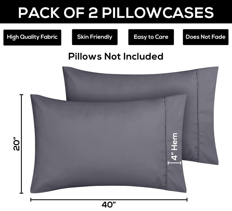 Fundas De Almohada Utopia Bedding King De 50 X ... image number null