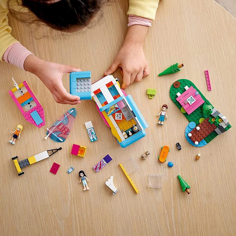 Lego Friends Forest Camper Van And Sailboat 416... image number null