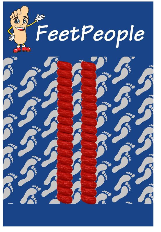 Cordones Feetpeople 15 cm Rojo - 1 Par image number null