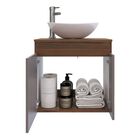 Lavamanos Flotante Kyle, , Vanity de ba&ntilde;o con 2 puertas, para lavabo de sobreponer, Chocolate