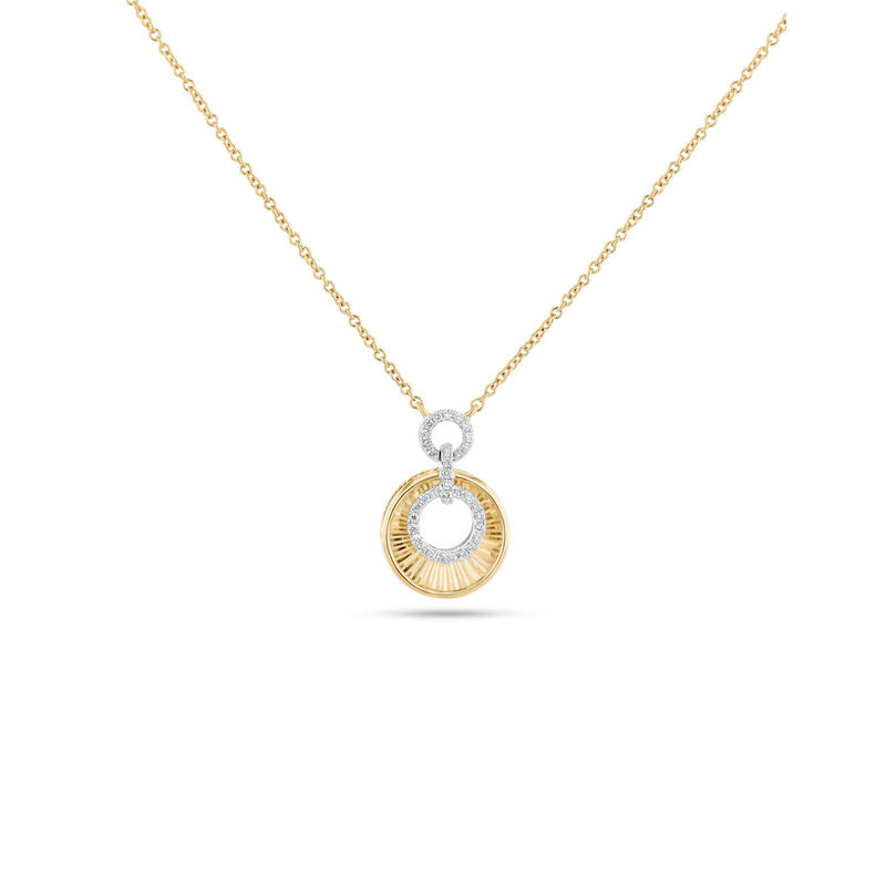 Gargantilla Oro Amarillo 14k Con Diamante 7 Pts... image number null